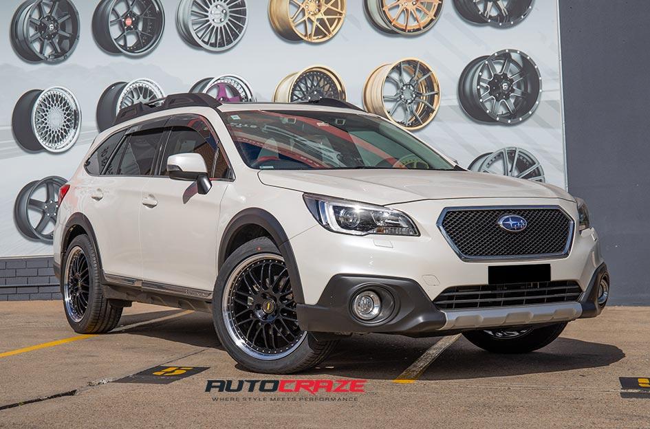 SUBARU OUTBACK OM 1 GLOSS BLACK WITH POLISH LIP
